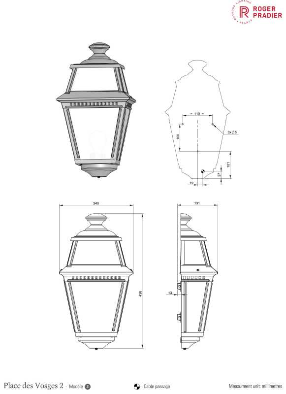 Designer Wandlampe außen